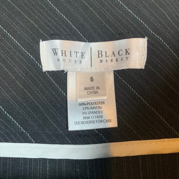 Vintage Y2K Stripe Wide Leg Knee Length Dress Work Shorts Size 6 - Picture 2 of 8